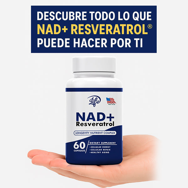NAD+ Resveratrol | Suplemento Potenciador y Rejuvenecedor