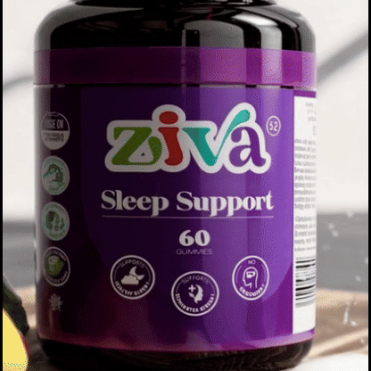 Ziva Sleep Support – Gomitas de Melatonina y Magnesio para Dormir Mejor, 60 Unidades