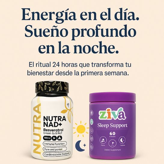 Pack Bienestar 24/7 | Resveratrol para vitalidad + Gomitas Ziva con Melatonina para descanso reparador