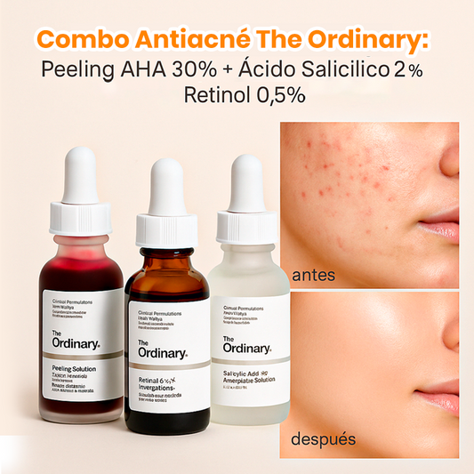 Combo The Ordinary | Anti Acné: Peeling + Retinol + Ácido Salicílico