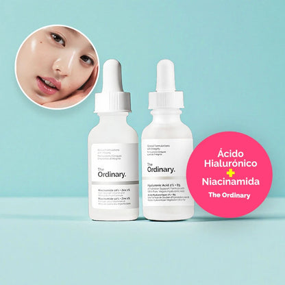 Combo The Ordinary: Ácido Hialurónico + Niacinamida