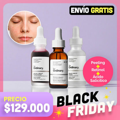 Combo The Ordinary | Anti Acné: Peeling + Retinol + Ácido Salicílico