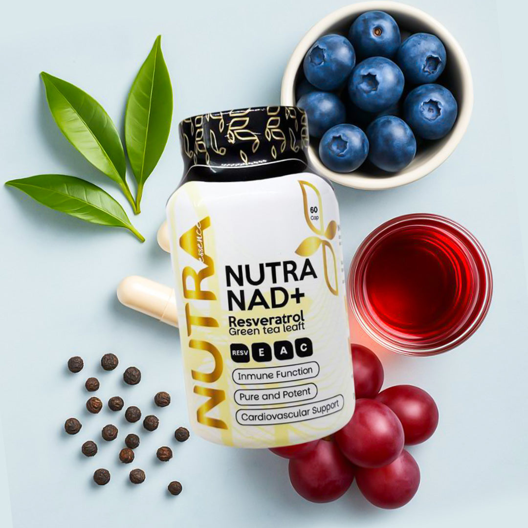 Combo: Nutra NAD+ Resveratrol + Ashwagandha | Antiestrés y Longevidad
