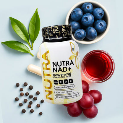 Combo: Nutra NAD+ Resveratrol + Ashwagandha | Antiestrés y Longevidad