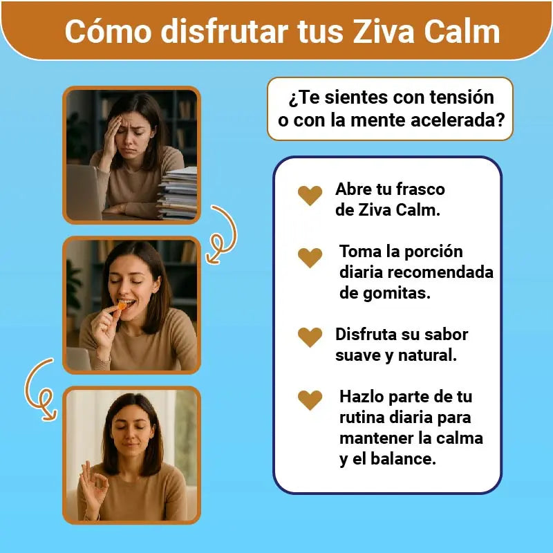 Gummies Ziva Calm – Suplemento natural que apoya la digestión y promueve la calma
